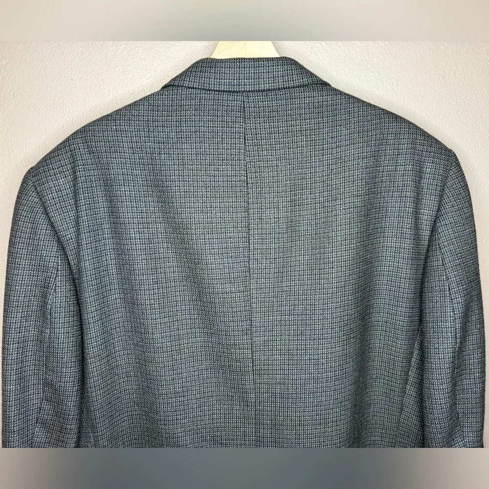 Oscar De La Renta Herringbone Classic Sport Coat Blazer Men's 44R 100% Wool